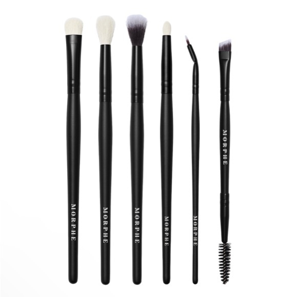 MORPHE 🎉HP🎉 Eye Stunners 6 Piece Brush Collection & Bag ($56 Value) 🆕 - Picture 3 of 6